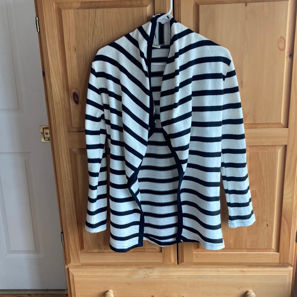 Black & White Knit Cardigan with pockets - Picture 1 of 4